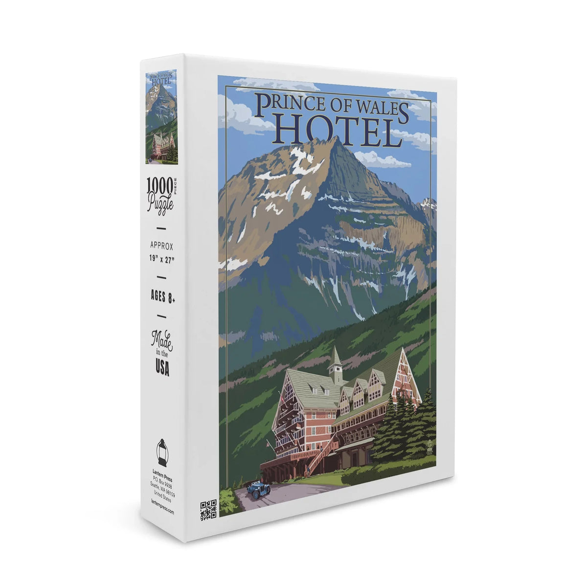Waterton National Park, Canada, Prince of Wales Hotel (1000 Piece Puzzle, Sizeize 19x27, Challenging Jigsaw Puzzle for Adults and Family, Made in USizeA)