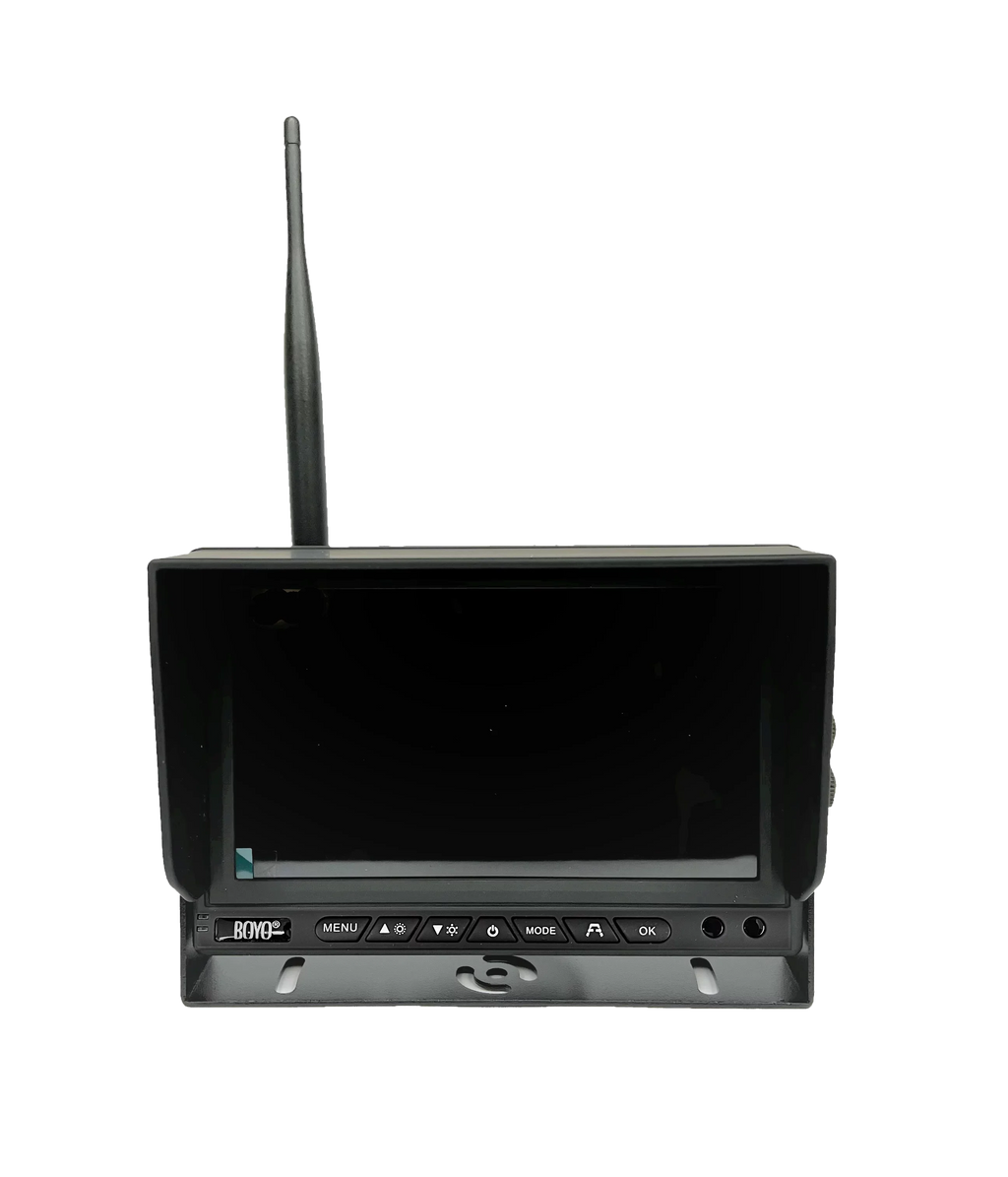 BOYO VTC701AHD-Q2 Vehicle AHD Backup Camera Sizeystem with 7” Monitor and Backup Camera for Car, Truck, SizeUV and Van (2 Channel)