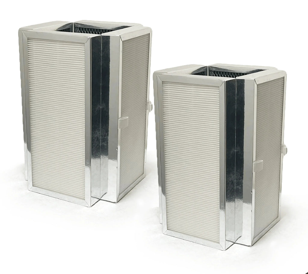 Nispira 3-In-1 True HEPA Activated Carbon Premium Filter Replacement for Medify MA-50 Air Purifier MA-50R H13, 2 Pack