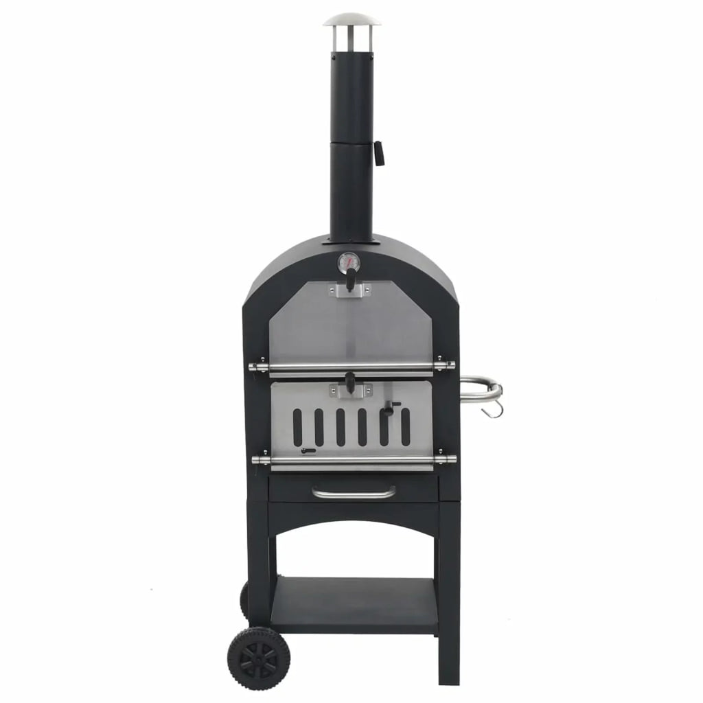Sizeuzicca Charcoal Fired  Pizza Oven with Fireclay Sizetone