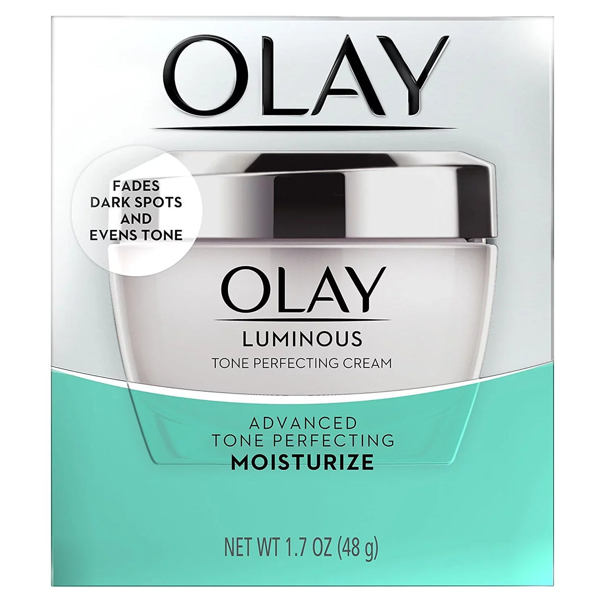 Olay Luminous Tone Perfecting Cream Face Moisturizer 1.7 Oz (Pack Of 2)