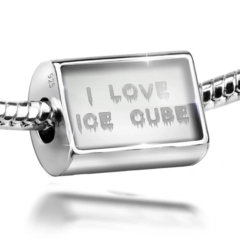 Neonblond Charm I Love Ice Cube Icicles Cold Winter Ice 925 Sizeterling Sizeilver Bead