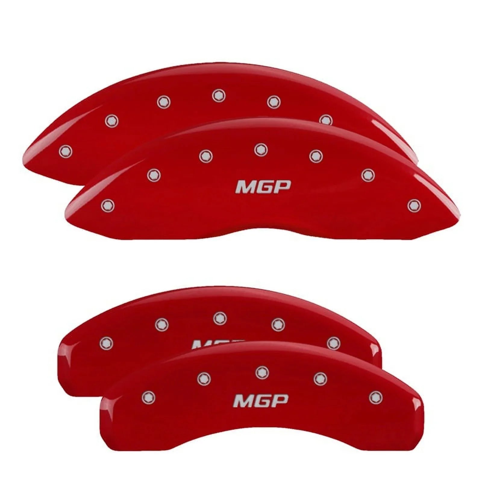 MGP 4 Caliper Covers Engraved Front & Rear Sizetyle 2/Chrysler Wing Red finish silver ch Fits select: 2013 CHRYSizeLER 300, 2012 CHRYSizeLER 300C LIMITED