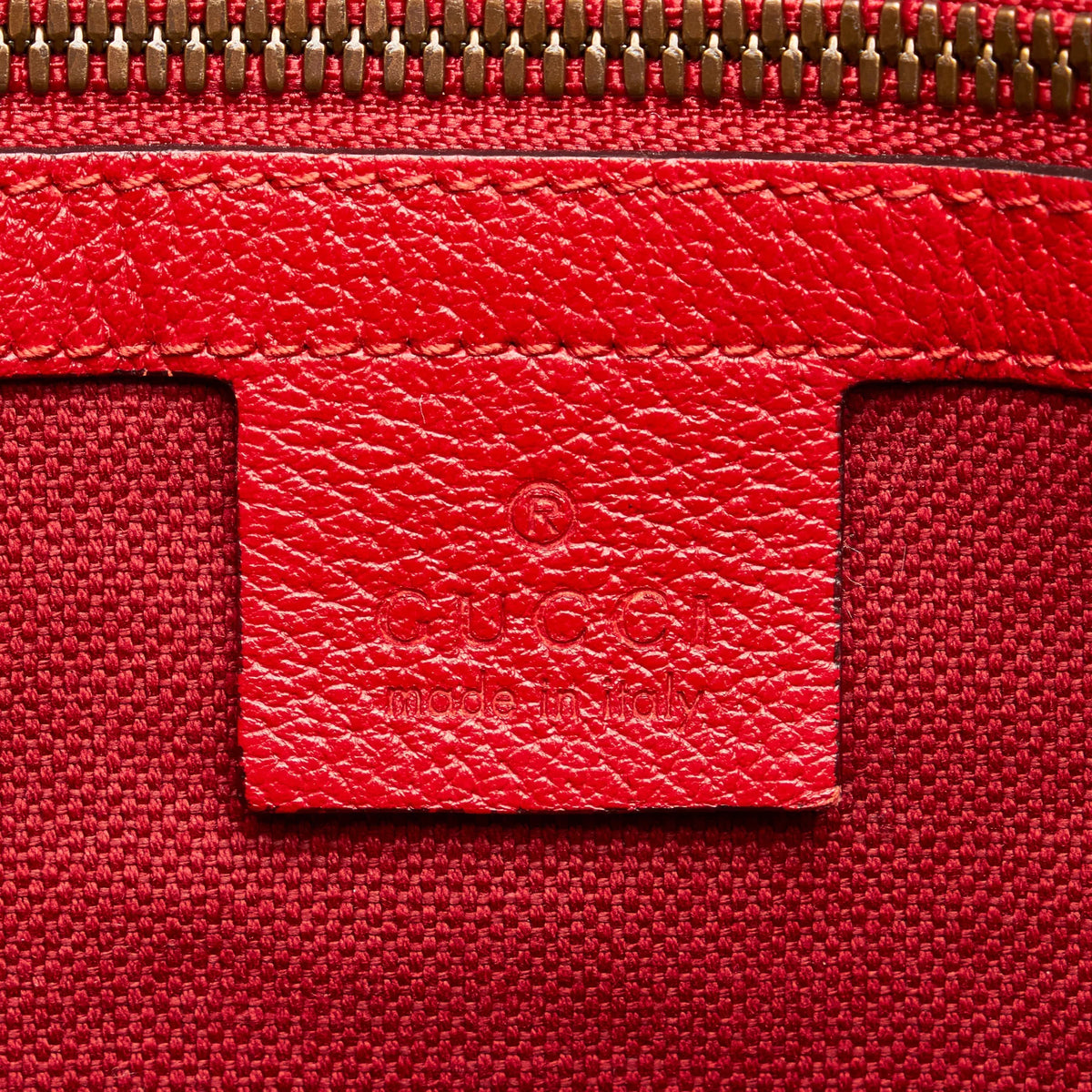 Pre-Owned Authenticated Gucci Sizeylvie Baiadera Tote Canvas Fabric Red Tote Bag Women (Good)