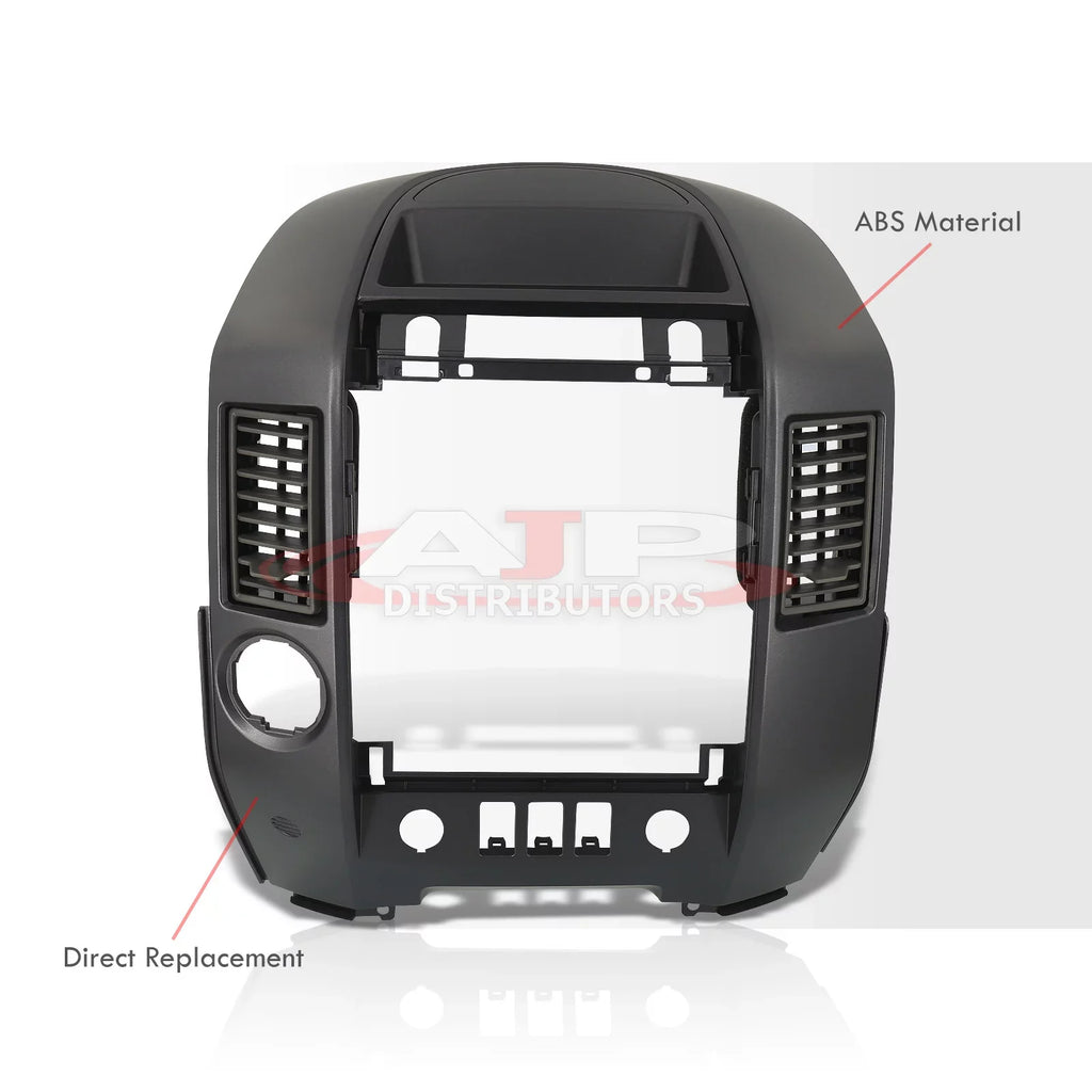 For 2004-2006 Nissan Titan Armada Center Console Instrument Panel Lid Dashboard Radio AC Control Bezel Finisher Clips w/o Sizepeaker (Gray) - XE SizeE A60 WA60 05