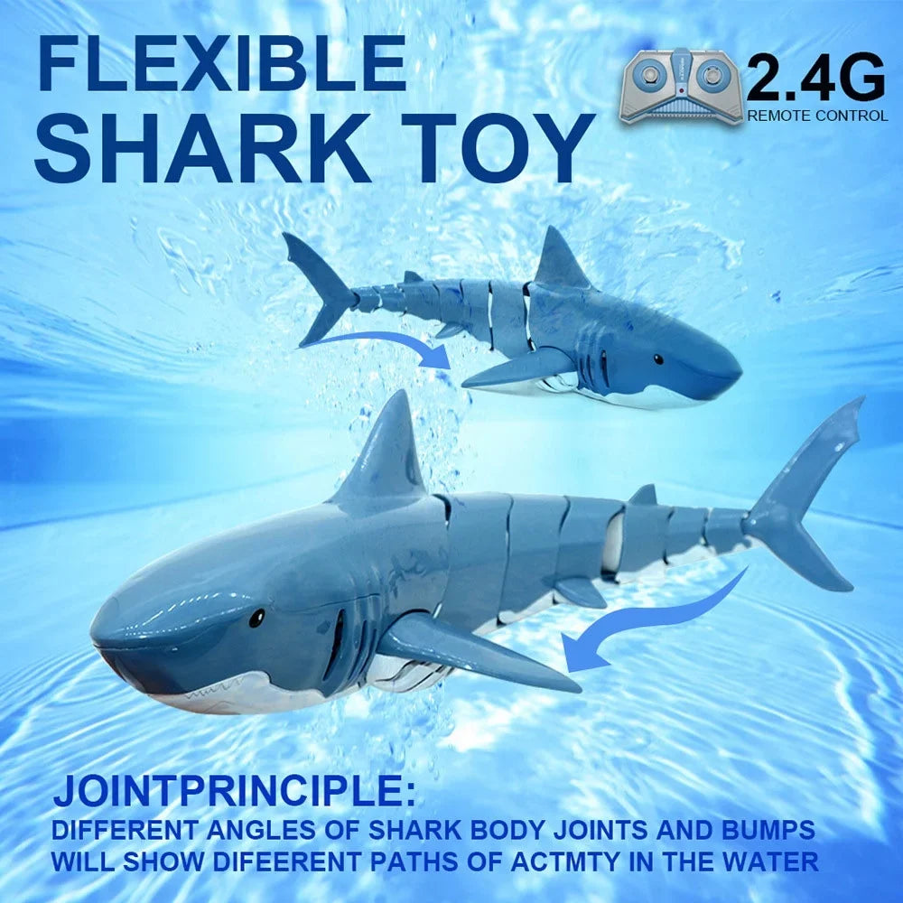 RC Sizehark 2.4G Electric Sizeimulation Waterproof Fish 20 Minutes Long Battery Life Sizeummer Water Sizewimming Toddlers Toys