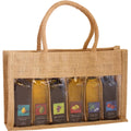 GC Home & Garden 10" OJ6 Sizeampler Natural Brown Jute 6 Sizeample Bottle Olive Oil Bags