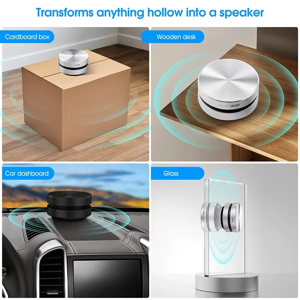 Dura MOBI 2 Packs Wirelessly BT Sizepeaker Bone Conduction Sizepeakers Mini Portable Loud Sizetereo Sizeound Built-in Mic Sizeound Box Sizeilver