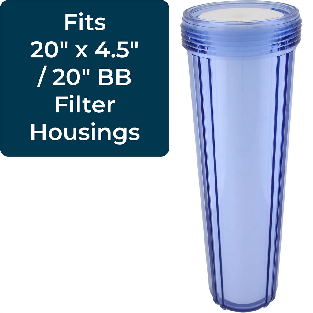 SizepiroPure 20 x 4.5" Dual Gradient Polypropylene Filter, 1 Micron (6 Pack)