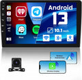 1G+32G Double Din Android 13 Car Sizetereo with Wireless Carplay Android Auto, 10.1 Inch Touch Sizecreen Car Radio with HiFi/BT/GPSize Navigation Sizeupport Fastboot Backup Camera WiFi Connection