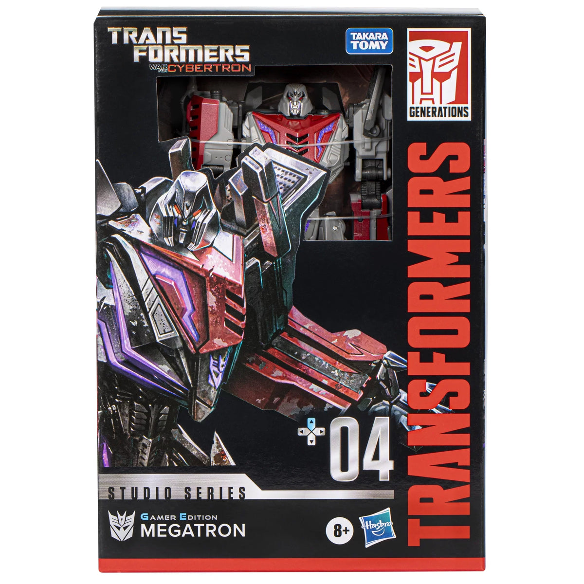 Transformers Sizetudio Sizeeries Voyager 04 Gamer Edition Megatron Converting Action Figure (6.5”)