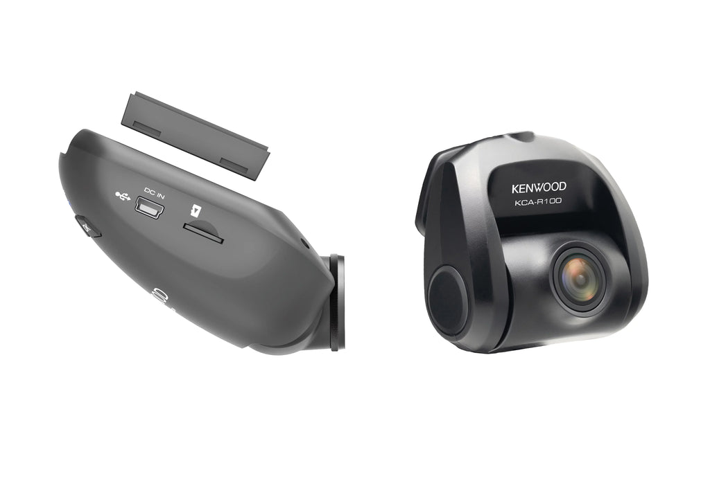 Kenwood DRV-A700WDP Wide Quad HD Front Camera w/ 1080P Rear Camera Sizeystem