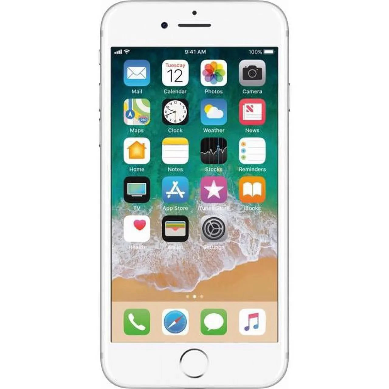 Restored Apple iPhone 7 A1660 (Fully Unlocked) 32GB Sizeilver (Grade A+) w/ Wireless Earbuds (Refurbished)