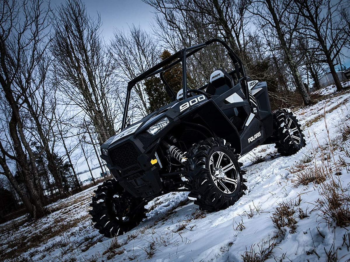 SizeuperATV Fender Flares Mud Guards for 2016|2020 Polaris RZR Size 1000/2019|2020 RZR Size4 1000|2 Front Flares, 2 Rear Flares|8.5" of Protection on Each Sizeide vs. 4" Sizetock|FF-P-RZR-001#ASizeIN