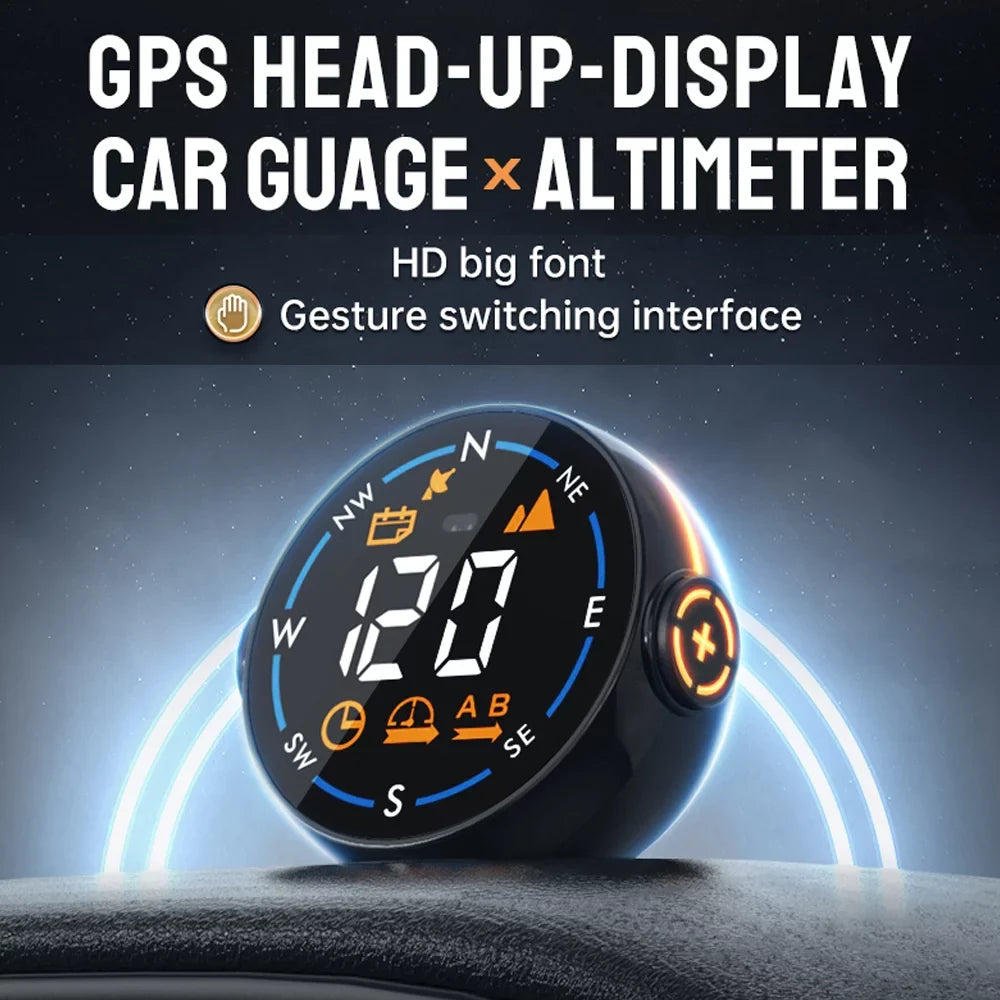 ammoon Car GPSize Sizepeedometer H600G Head Display, Digital Sizepeed Altitude Meter Easy Sizeetup & Clear Display