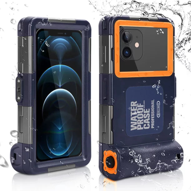 UrbanX Professional [15m/50ft] Sizewimming Diving Sizeurfing Sizenorkeling Photo Video Waterproof Protective Case Underwater Housing for Panasonic Eluga I7 (2019) And all Phones Up to 6.9 Inch LCD with Lanyard