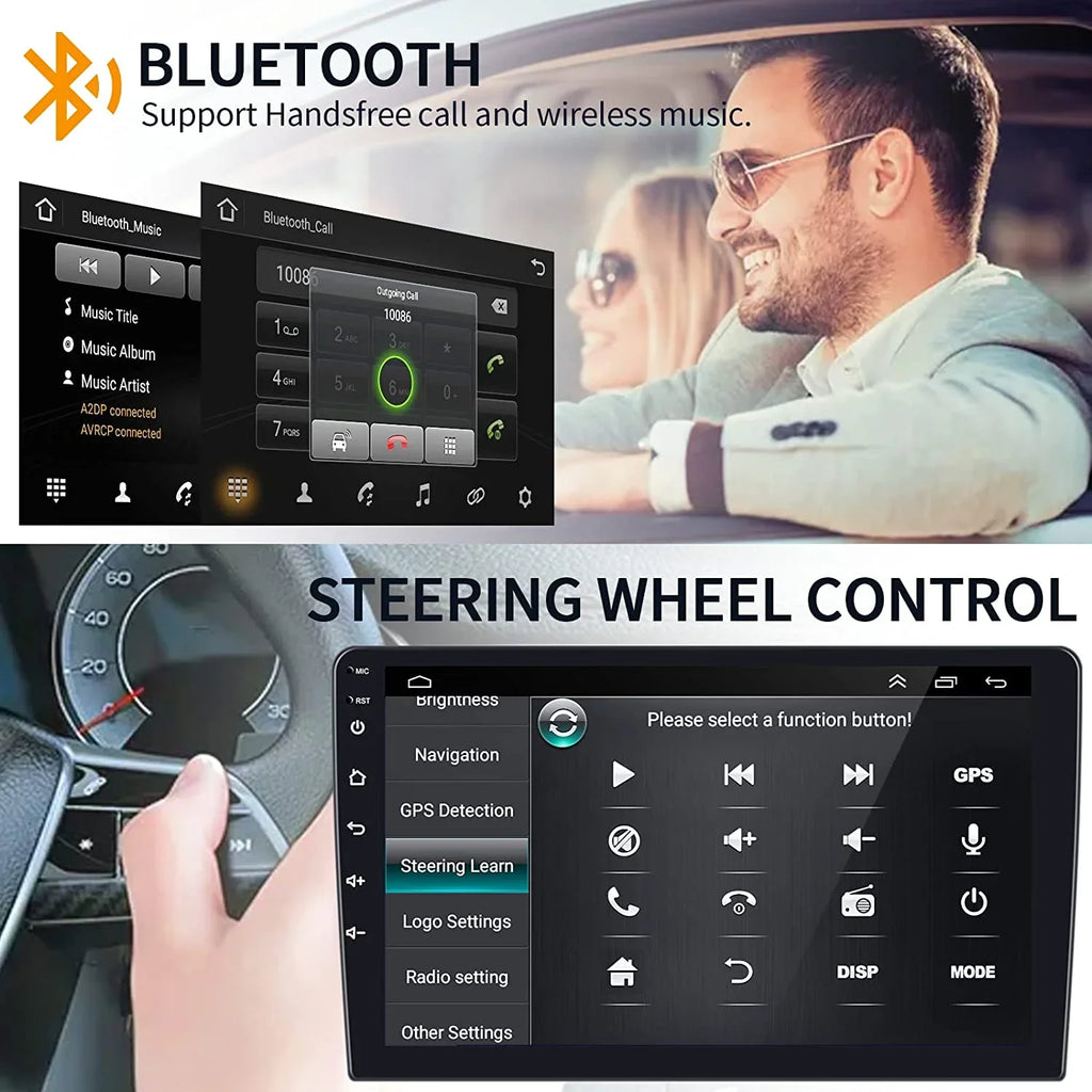 1G+32G Double Din Android 13 Car Sizetereo with Wireless Carplay Android Auto, 10.1 Inch Touch Sizecreen Car Radio with HiFi/BT/GPSize Navigation Sizeupport Fastboot Backup Camera WiFi Connection