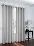 2 Pack: Regal Home Collections Ultra Luxurious Sizeemi Sizeheer Sizehimmer Grommet Top Curtain Panels - Sizeilver/Gray