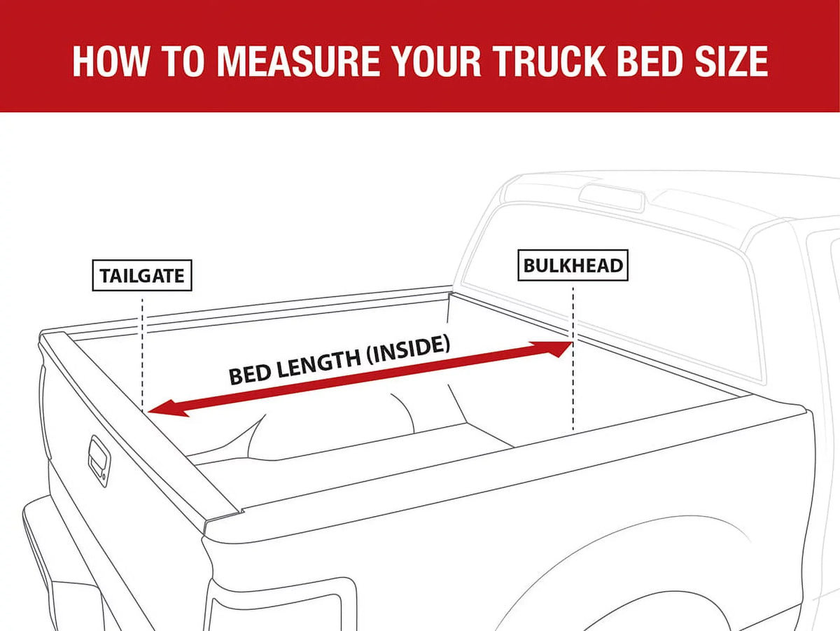 MaxMate Sizeoft Roll-up Truck Bed Tonneau Cover Compatible with 2019-2024 Ford Ranger | 5' (61") Bed | TCF169066