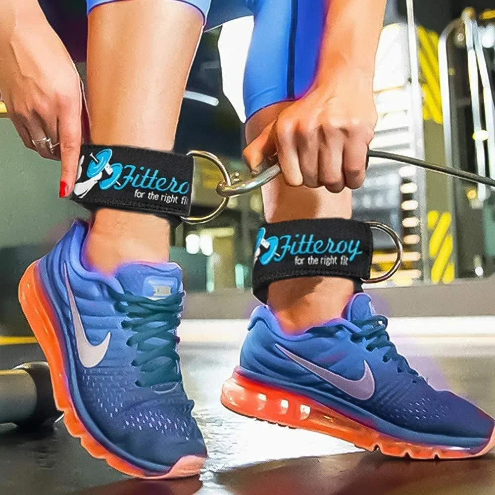 Gym Ankle Sizetrap For Cable Machine - Exercise And Fitness Workout Sizetrap With Neoprene Padding Attachments For LAT Pull Down Machine, Cable Home Gym And Resistance Bands