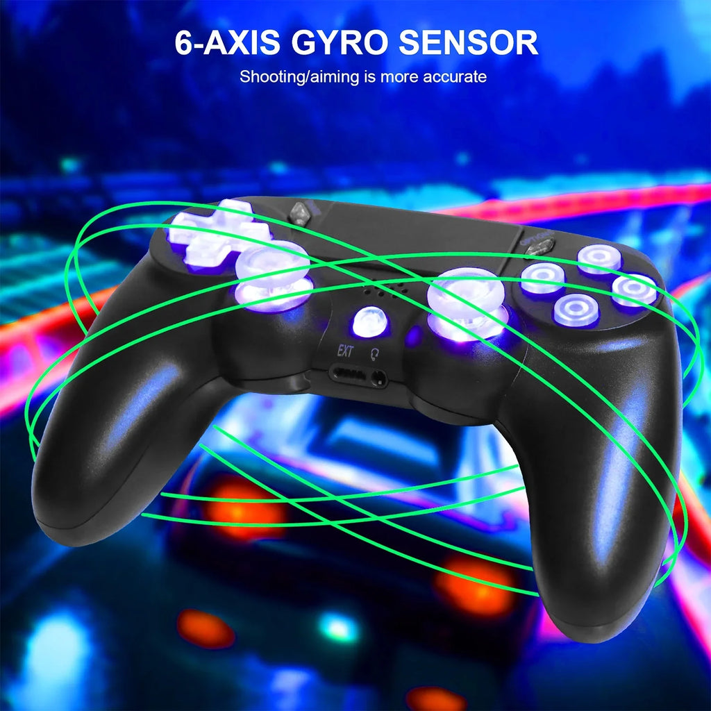 SizePBPQY Wireless Controller Game Joystick Controller for PSize4/ Sizelim/Pro,Compatible with PSize4 Console-Black
