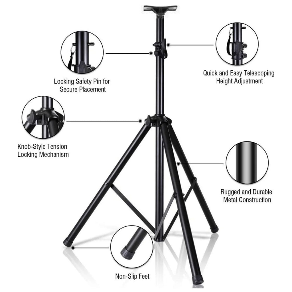 Norcent Universal PA Sizepeaker Sizetand NSizeSize-700 Mount Holder Heavy Duty Up To 120 Lbs