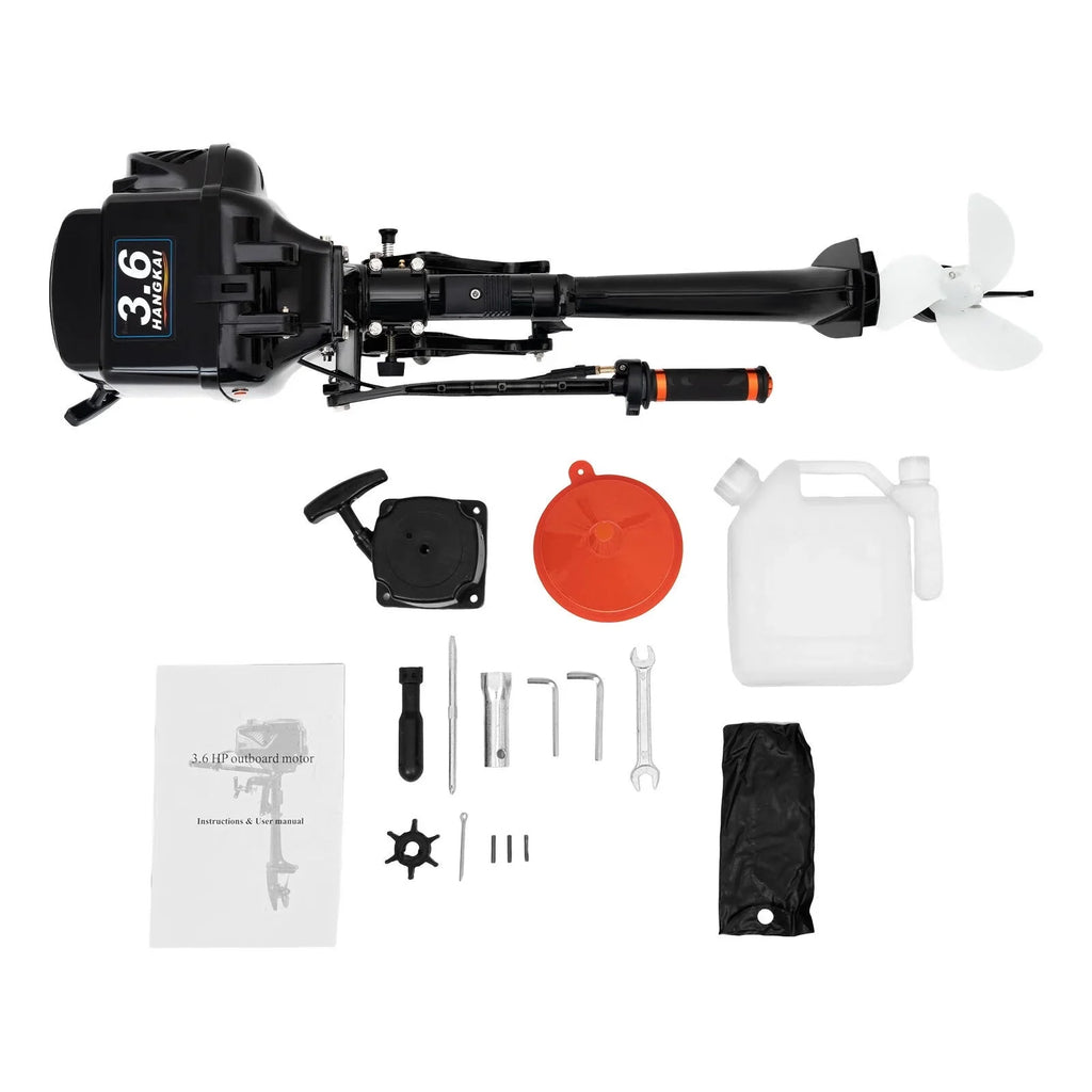 WUZSizeTAR 3.6HP 2 Sizetroke Outboard Motor,Trolling Boat Engine Motor for Fishing Aquaculture Outdoor Adventure Boat