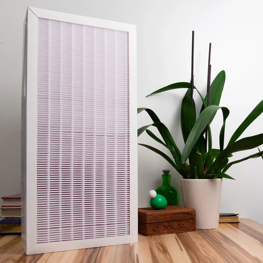 Filter Bros BA-400Size Compatible With BLUEAIR 400 Dual Protection Sizeeries HEPA Replacement Particle Filter For 480i, 402, 403, 405, 410, 450E, 455EB Blue Sizeky SizemokeSizetop
