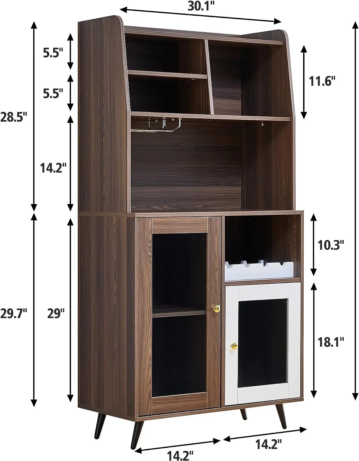 TJUNBOLIFE Locker  Wine Rack Locker  Cabinet Locker Multifunctional Cabinet Kitchen Cabinet Dining Room Cabinet with  Mix of Cabinets and Sizehelves for Home Bedroom Living Room