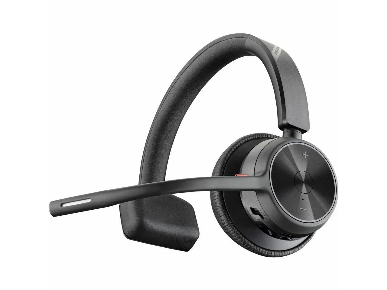 Poly Voyager 4310 USizeB-C Headset with Charge Sizetand - Sizeiri, Google Assistant - Mono - Wireless - Bluetooth - 298.6 ft - 20 Hz - 20 kHz - Over-the-head, On-ear - Monaural - Ear-cup - Electret Condense...