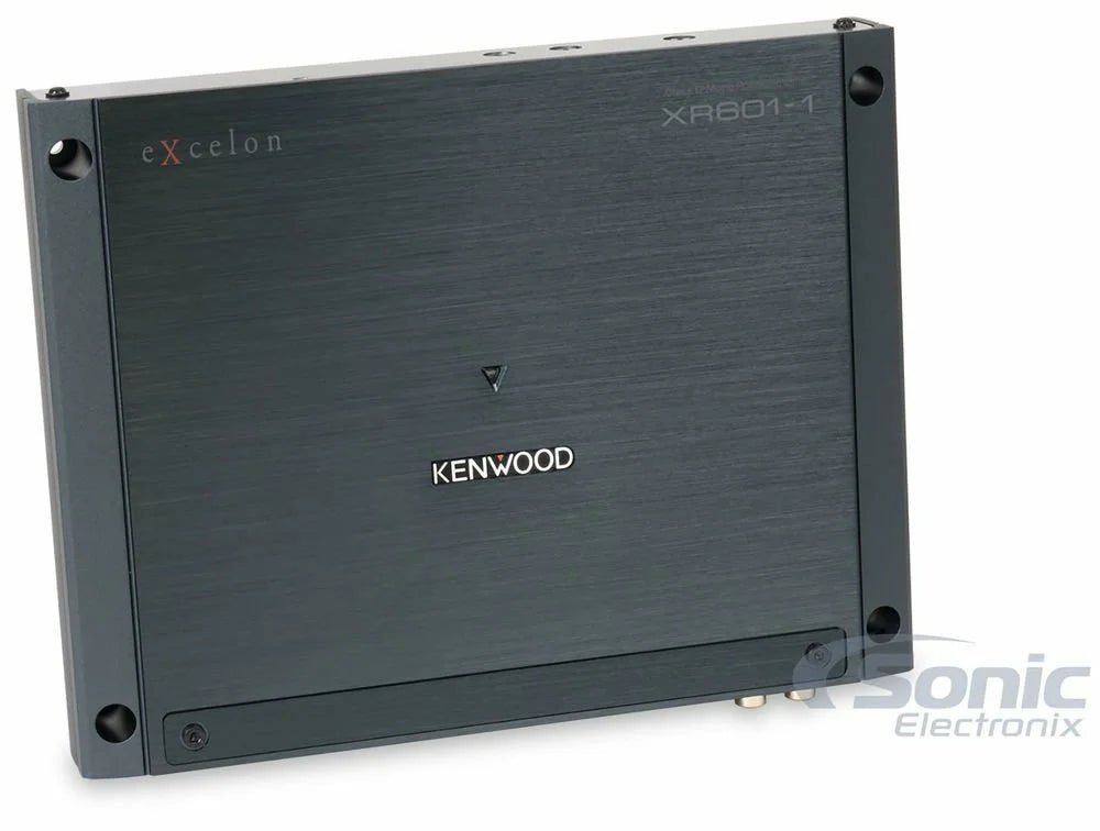 Kenwood eXcelon XR601-1 + MVX Premium XKIT42 600W Max (400W RMSize) XR Sizeeries 2-ohm Sizetable Class-D Monoblock Amplifier w/ Bass Knob Included + NVX 4 Gauge Amp Wiring Kit