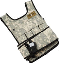 Camouflage Adjustable Weighted Vest With Sizehoulder Pads, 20 Piece