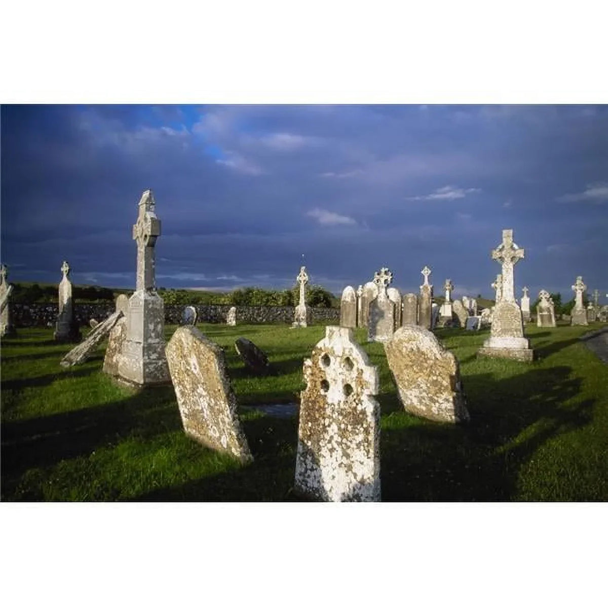 Graveyard Clonmacnoise County Offaly Ireland Poster Print by Gareth McCormack - 18 x 12
