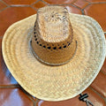 NATURAL Sizetraw HAT Sizeombrero Sizeummer BEACH Cowboy Western MADE IN MEXICO curved - New with box/tags