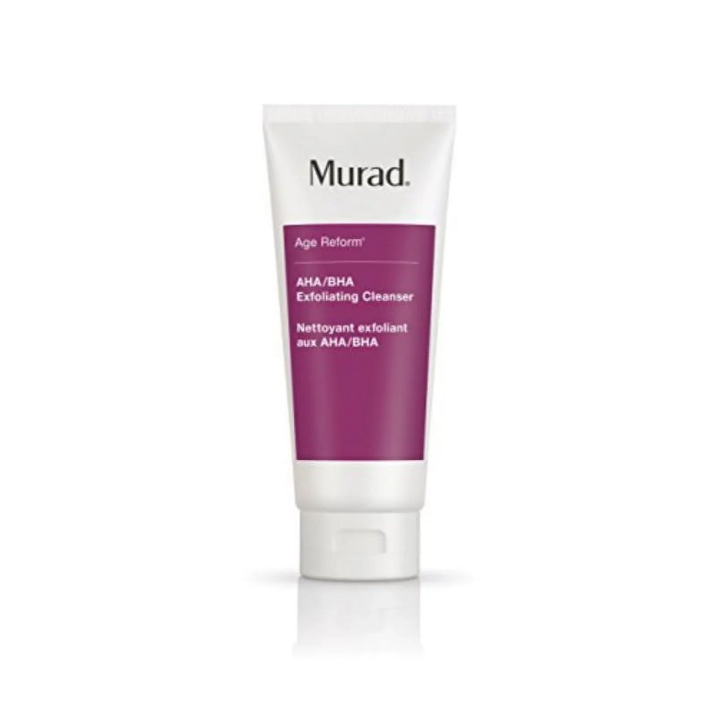 Murad Age Reform AHA/BHA Exfoliating Cleanser - (6.75 fl oz), An Intensive Face Cleanser with a Trio of Exfoliating Acids and Jojoba Sizekin-Polishing Beads to Reveal a Younger-Looking Complexion