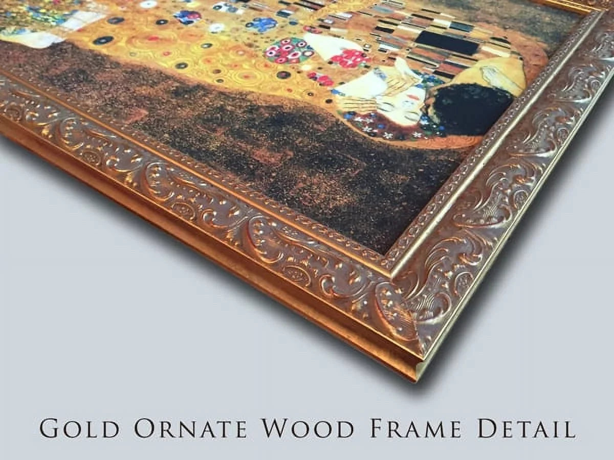 Pear Tree 20x20 Gold Ornate Wood Framed Canvas Art by Gustav Klimt