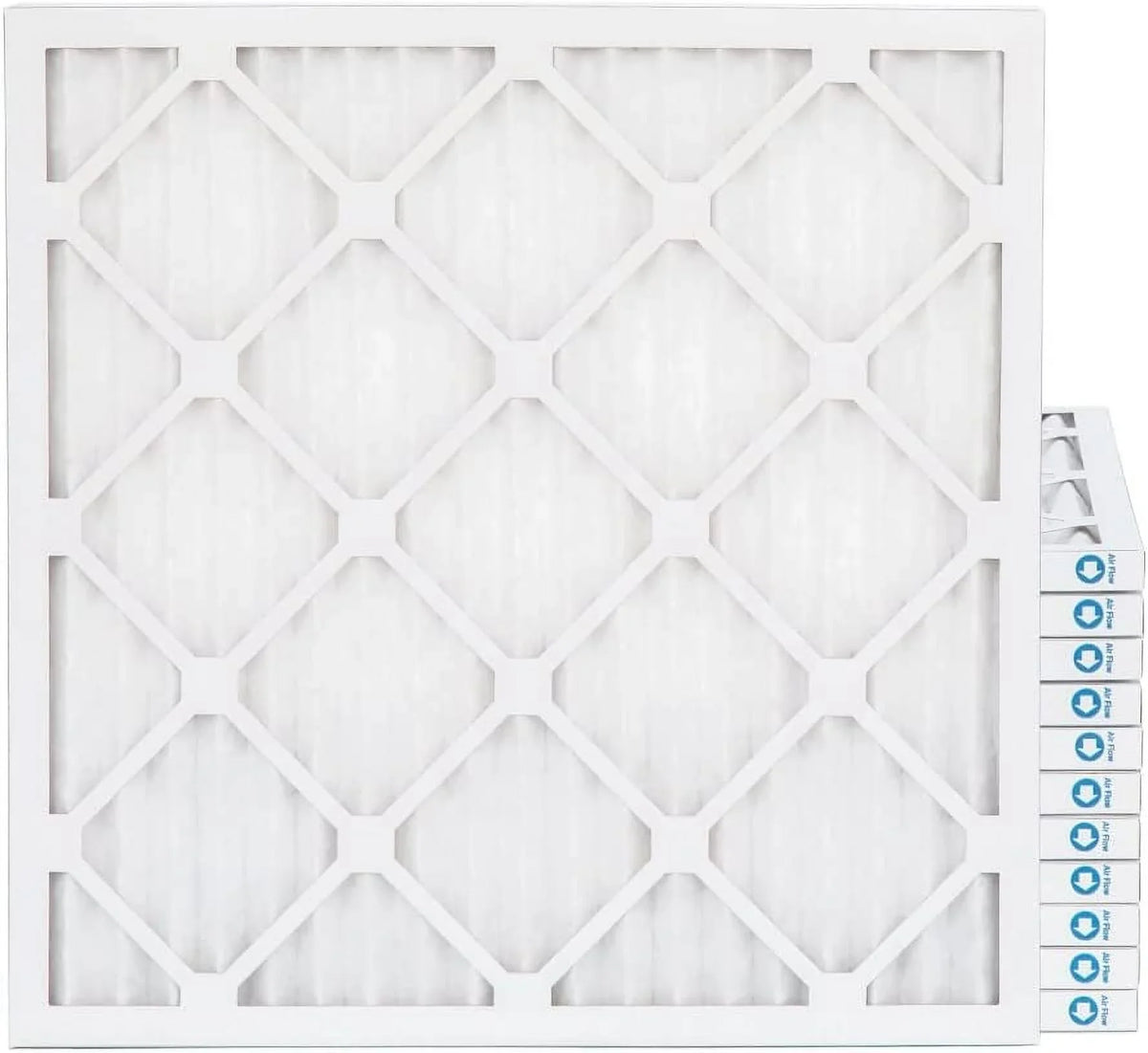 20X22x1 MERV 8 Pleated HV Furne 1'' Air Filters By Pamlico. Case Of 12. Ext Sizeize: 19-1/2 X 21-3/4 X 3/4, Ivory