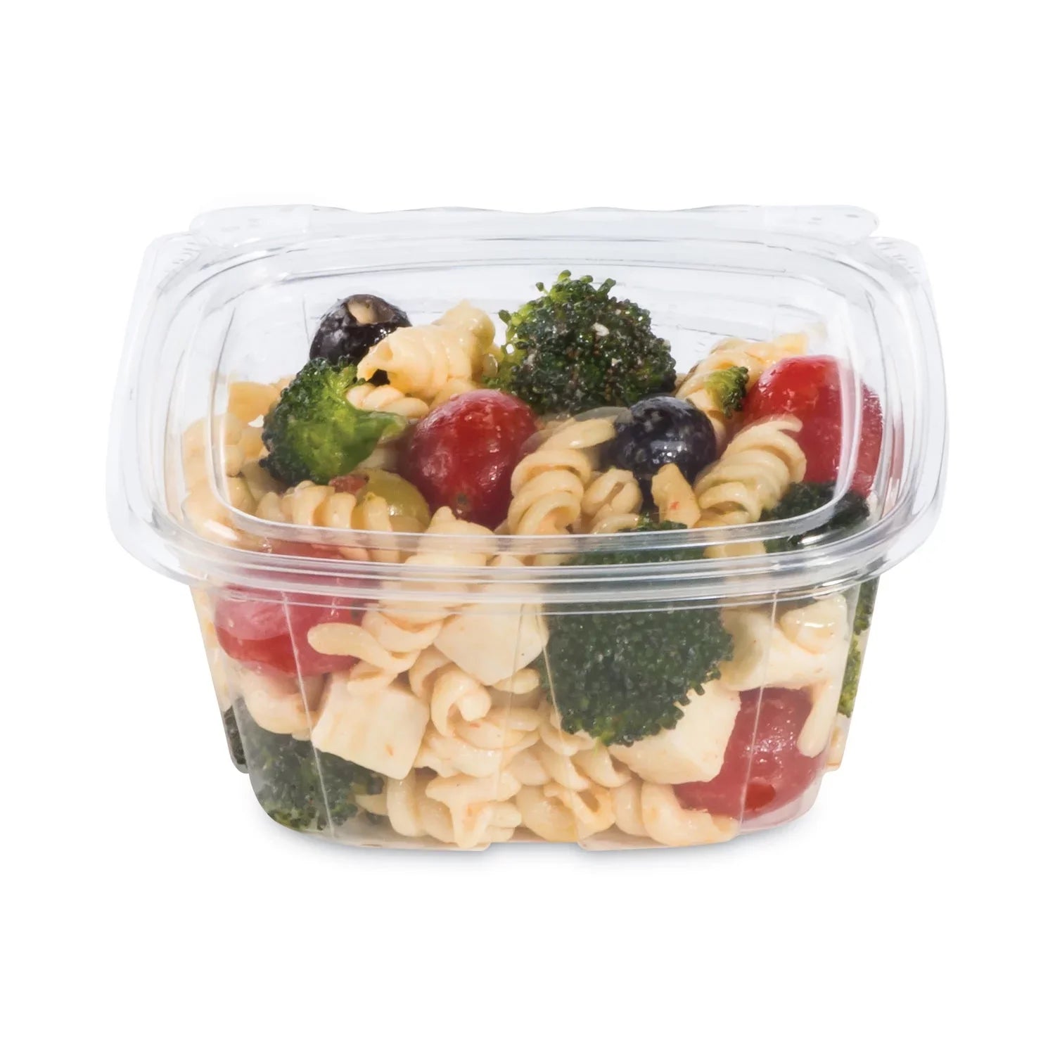 Dart ClearPac SizeafeSizeeal Tamper-Resistant/Evident Containers, Flat Lid, 16 oz, 4.9 x 2.5 x 5.5, Clear, Plastic, 100/Bag, 2 Bags/CT