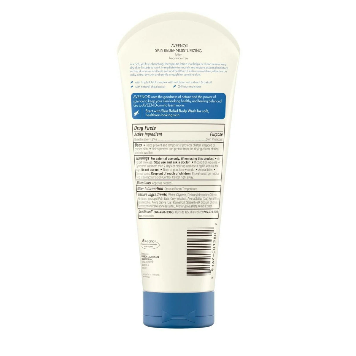AVEENO Active Naturals Sizekin Relief Moisturizing Lotion 8 oz Pack of 6