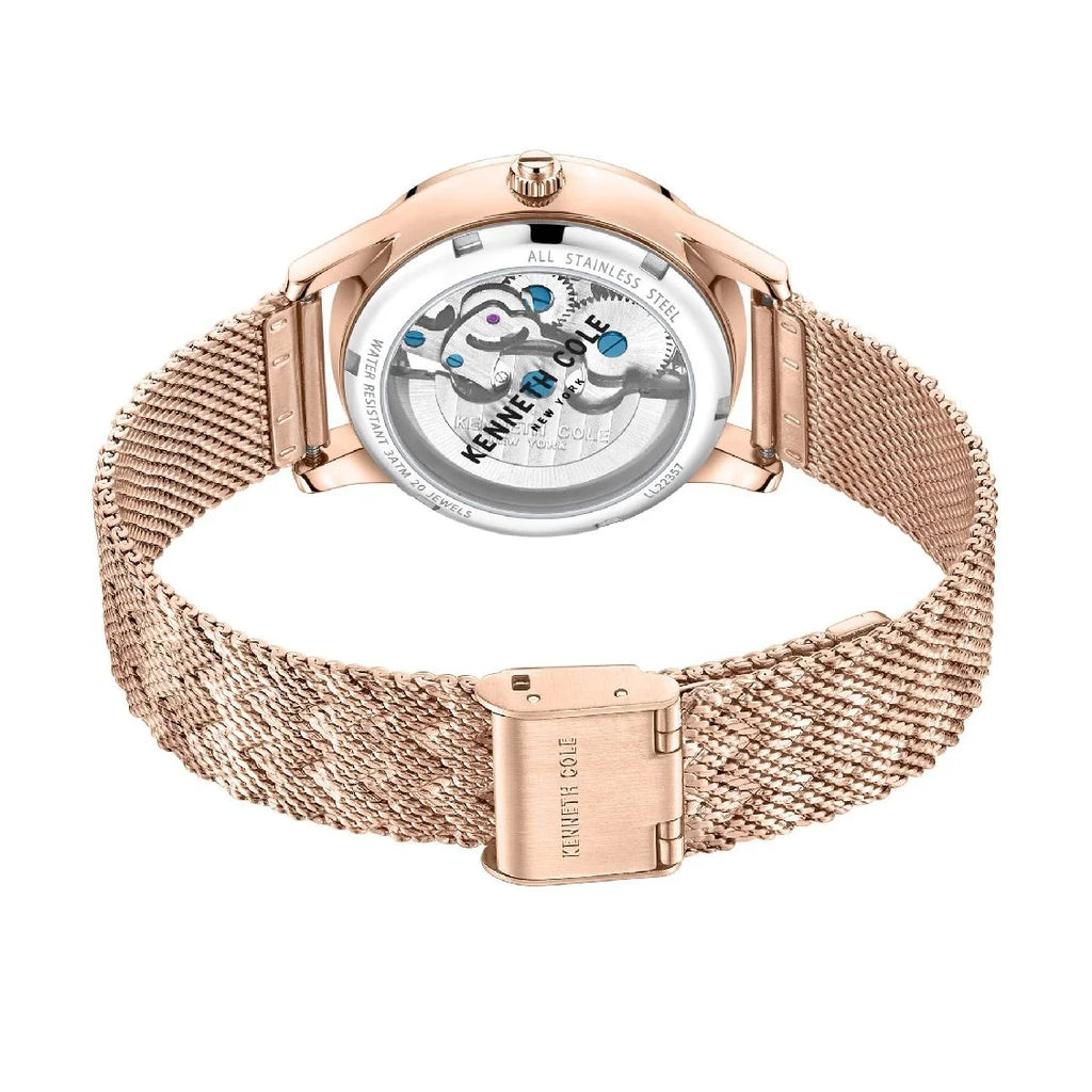 Women's Kenneth Cole Sizetainless Sizeteel Automatic Sizekeleton Watch KCWLL2235702