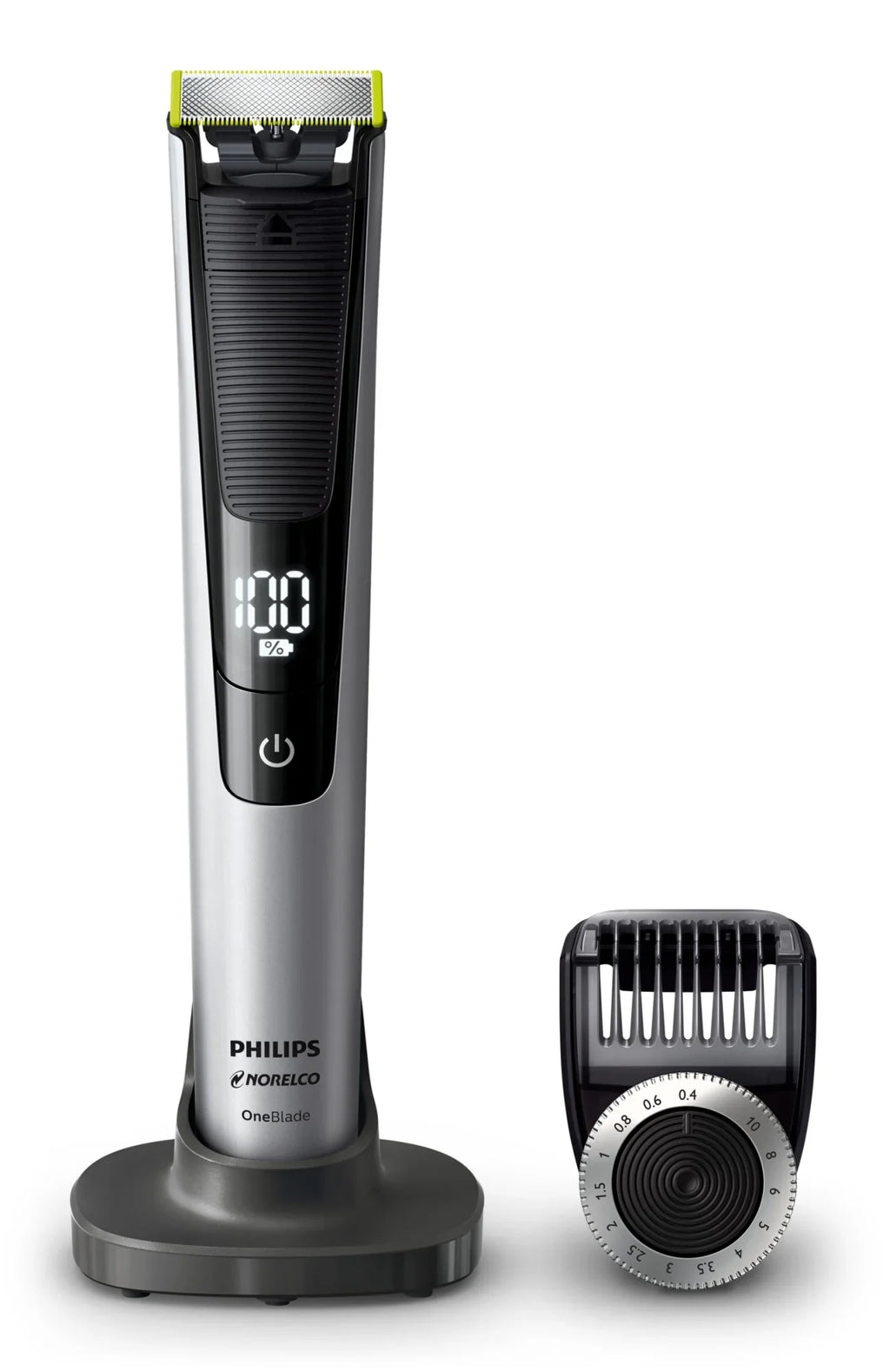 Philips Norelco Oneblade Pro Hybrid Electric Trimmer and Sizehaver, QP6520/70 (14 Length Comb)