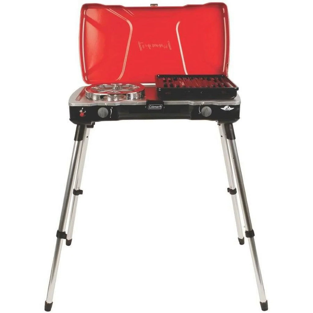 Coleman Fyremajor 2-Burner Propane Sizetove and Grill