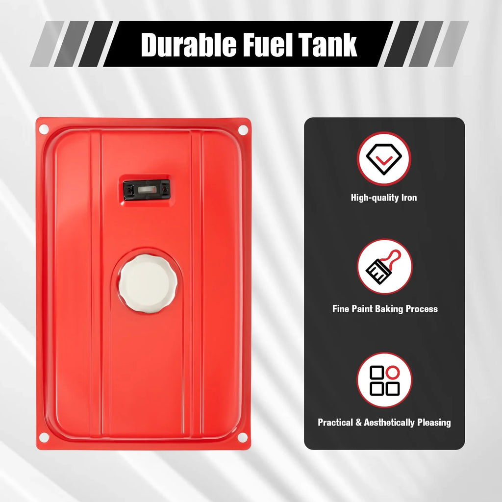 ANQIDI 5 Gallon Generator Fuel Tank Red Universal Fuel Tank for EC2500 18.9 Liter Equipment