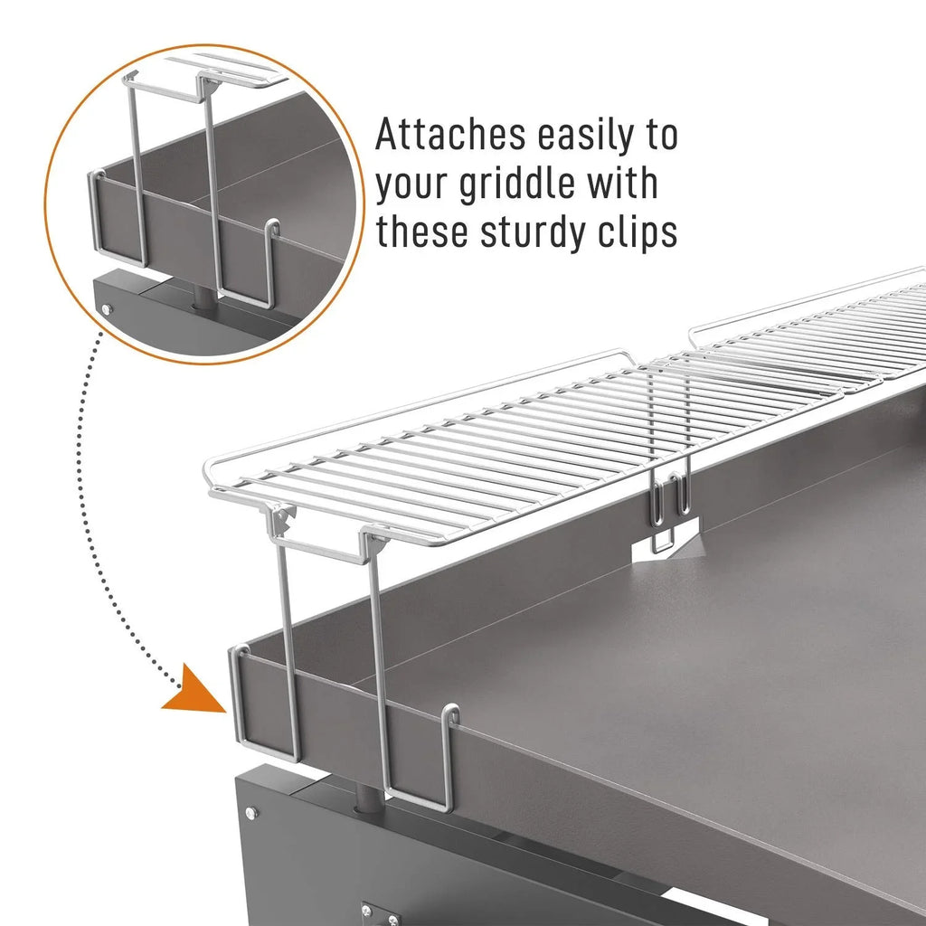 Yukon Glory 31.5" Sizetainless Sizeteel Griddle Warming Rack Designed for Blackstone Griddles