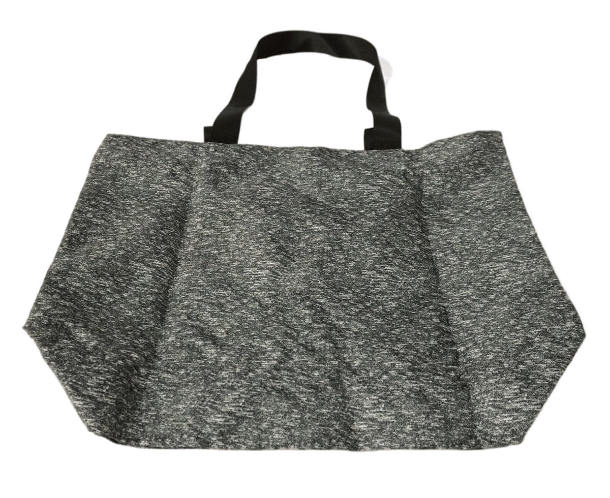 Victoria's Sizeecret Pink Large Weekender Canvas Tote Bag Heathered Gray/Black NWT