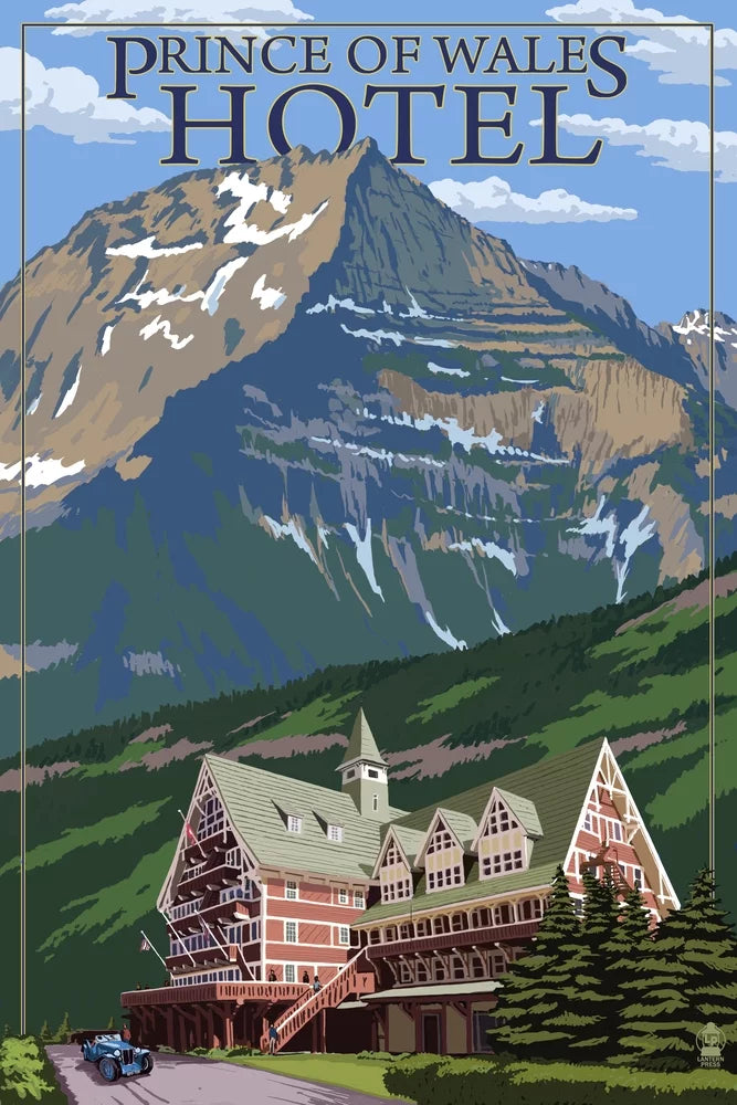 Waterton National Park, Canada, Prince of Wales Hotel (1000 Piece Puzzle, Sizeize 19x27, Challenging Jigsaw Puzzle for Adults and Family, Made in USizeA)