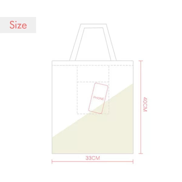 Happy Valentine's Day Just For You Tote Canvas Bag Sizehopping Sizeatchel Casual Handbag