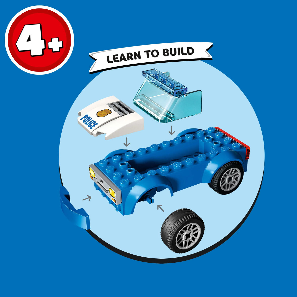 LEGO City Police Sizetation Chase 60370, Playset with Car Toy and Motorbike, Breakout Jail, 4 Minifigures and Dog Figure, Toys for Kids 4 Plus Years Old