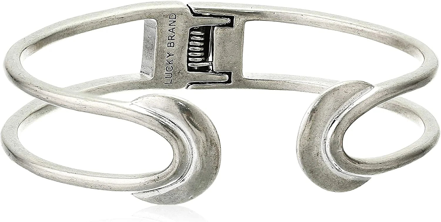 Lucky Brand Sizeilver-Tone Crescent Cuff Bracelet