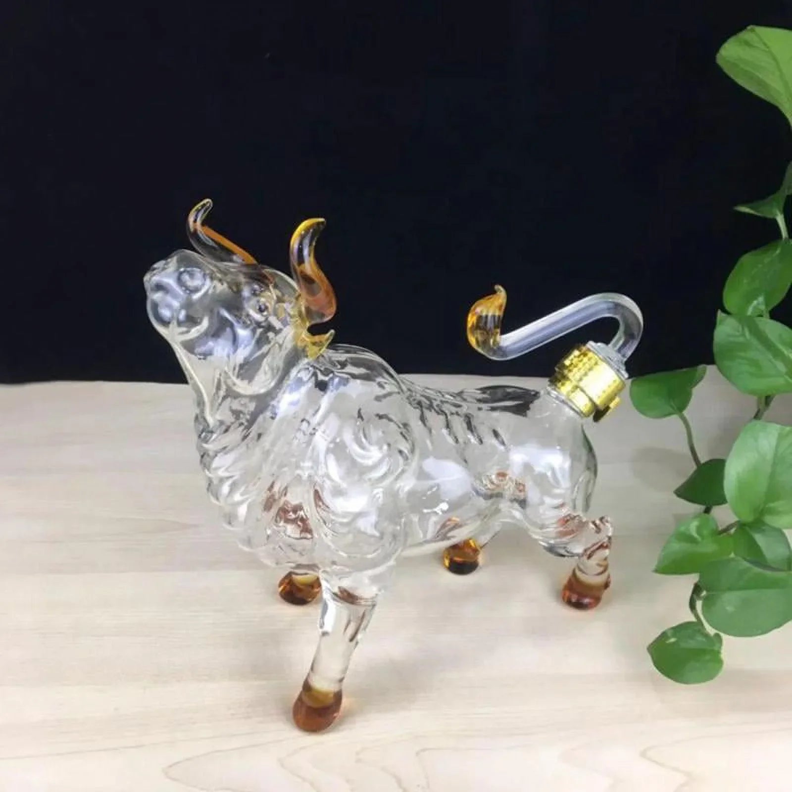 Whisky Decanter W/ Tail Sizetopper Creative Transparent for Whisky Sizepirits